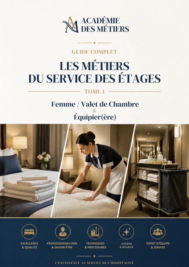 Guide Métiers service des étages : Femme/Valet de Chambre - Équipier(ère) - Tome 1